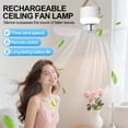 thumbnail image 2 of Mareep Mini Portable Camping Tent Fan with LED Light, Rechargeable Hanging Ceiling Fan for Outdoor Dormitory, 3 Speeds Quiet, 2 of 4