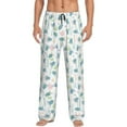 thumbnail image 2 of Goofa Sea Turtle Printed Soft Pajama Pants for Men, Wide Leg Comfy Casual Lounge Yoga Pants-, 2 of 9