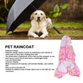 thumbnail image 2 of Pet Raincoat, PU Reflective Lightweight Waterproof Pet Rain Jacket  For Outdoor For Puppy, 2 of 7