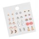 thumbnail image 5 of 15 pares de aretes de forma de flor, estrella, de ánimo, , pendientes, conjunto de joyas para el oído Yuyangstore Aretes colgantes para mujer, 5 of 8