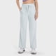 thumbnail image 2 of Pantalones deportivos casuales de mujer con pernera ancha, bolsillos y cordón ajustable - Poliéster elástico en 4 direcciones, cintura alta, protección UV para yoga/actividades al aire libre, 2 of 5