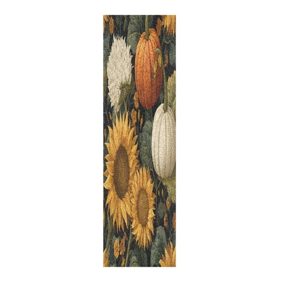 33"x9" Skateboard Grip Tape Protector Sheets Nonslip Protection Griptape Sheet for Outdoor Sports Pumpkins and Sunflowers Pattern