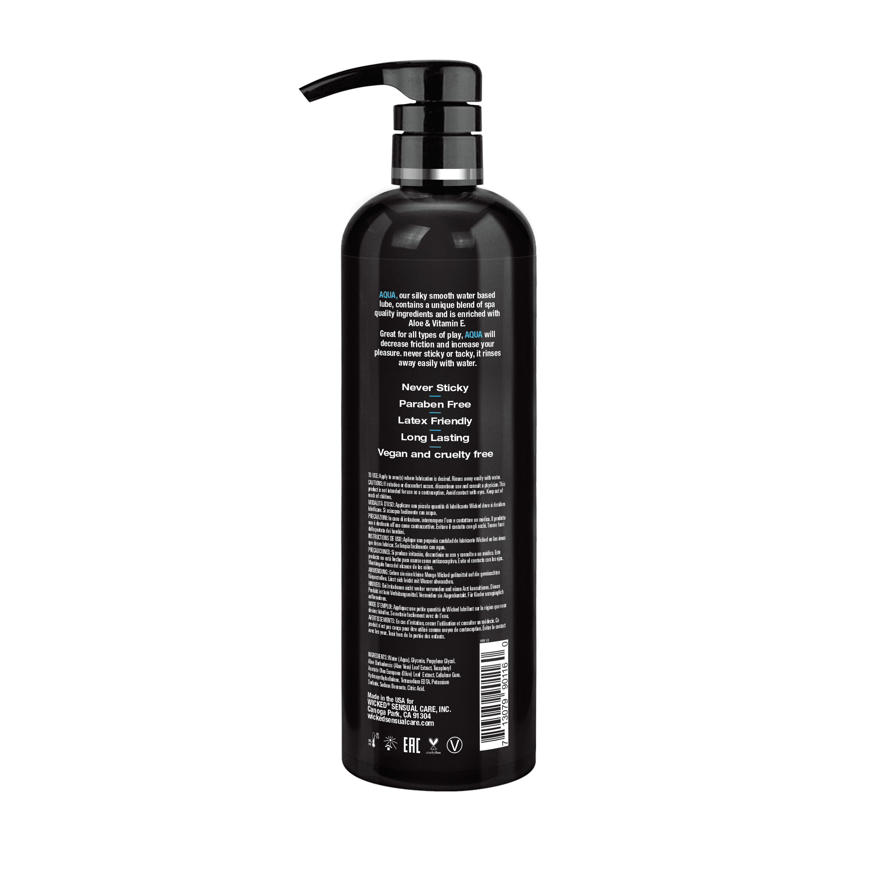 Wicked Sensual Care Aqua Waterbased Lubricant, 16 oz, Silky, Vegan Personal Lubricant - Walmart.com Wicked Sensual Care Aqua Waterbased Lubricant, 16 oz, Silky, Vegan Personal Lubricant - Walmart.com