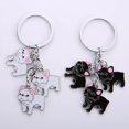 thumbnail image 2 of Llaveros de coche de Bulldog Francés para hombres y mujeres, llavero de Metal, colgante de perro mascota, llavero de bolso con encanto, soporte de llavero, regalos, 2 of 4