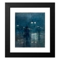 thumbnail image 2 of Childe Hassam 20x23 Black Modern Framed Museum Art Print Titled - Fifth Avenue Nocturne (C. 1895), 2 of 5