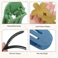 thumbnail image 3 of 12Pcs Flat Hair Clips Flower Claw Clips For Thick Thin Hair French Hair Barrette, 3 of 6