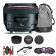 thumbnail image 1 of Canon EF 50mm F/1.2L USM Lens (1257B002) + Filter Kit + Cap Keeper + More(International Model), 1 of 7