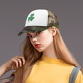 thumbnail image 2 of GDREDA Womens Hat Three Leaves Pattern Baseball Cap Tongue Outdoor Sun Hat，Camouflage, 2 of 4