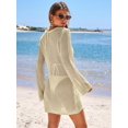 thumbnail image 5 of Women Beach Crochet Cover Ups Summer Knit Swimwear Mesh Bathing Suit Hollow Out Dress 2025 Vacation Swimsuit, 5 of 7