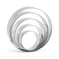 thumbnail image 3 of OUNONA Stainless Steel Cookie Cutters Set, 2 Packs Round Biscuit Molds for Kitchen Baking, 5 Pieces Each, 3 of 7