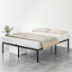 thumbnail image 1 of 14-Inch Full Cama Frame Full-Size Metálico Platform Almacenamiento Under Cama Robusto Structure Easy Assembly No Caja Spring Needed Noise-Free Negro, 1 of 7