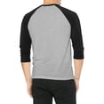 thumbnail image 3 of Hat and Beyond Men's Baseball Raglan 3/4 Sleeve Plain Jersey Team Uniform Athletic T-Shirts, 3 of 7