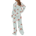 thumbnail image 4 of BILIKEYU Women's Soft Valentine Cotton Pajama Set Gift for Her Romantic, 4 of 5