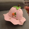 thumbnail image 2 of iHPH7 Kids Sun Hats with Uv Protection Bucket Hat with Strings Kids Fishing Hat Fishing Bucket Hat Cute Bucket Hat, Pink One Size, 2 of 2