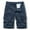 Blue, variant on Turilly Men's Shorts Summer Outdoors Casual Solid Color Button Multi-pocket Sport Shorts Pants