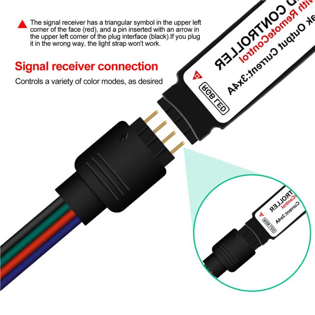 Bande Lumineuse Télécommandée LED 1m Bande Lumineuse Extérieure RGB Découpable Ruban Flexible Modes Multiples Étanche RGB LED