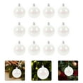 thumbnail image 3 of ADDHAT 12pcs Plastic Globes White Bulbs Hanging Decor Wedding Christmas Ornaments, 3 of 7
