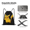 thumbnail image 4 of Pofeuu Pokemon for Water-Resistant 210D Drawstring Bag Compact Foldable Design Gym Yoga Travel Essentials Lightweight Carryall-Medium, 4 of 6
