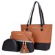 thumbnail image 1 of Handtasche Damen Shopper Schultertasche Damen Groß Damen Tasche Gross Leder Handtaschen 3-teiliges Set Zhivalor WXOTTO-CWY-2021, 1 of 5