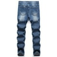 thumbnail image 2 of HAOMEILI Men's Skinny Jeans Casual Slim-fit Straight Printed Denim Pants, 2 of 5