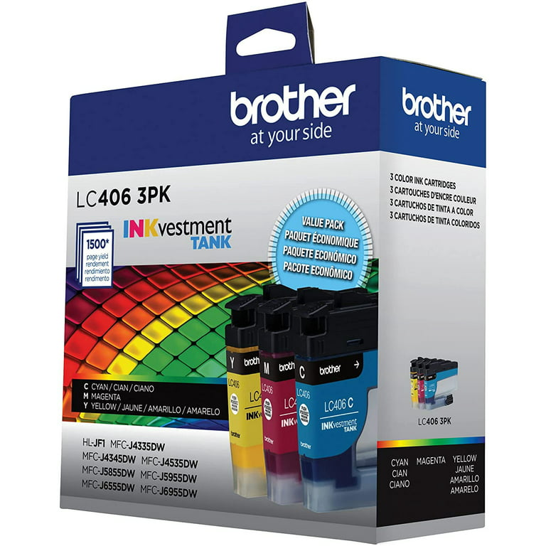 ✓ Pack compatible BROTHER LC-223, 4 cartouches couleur pack en