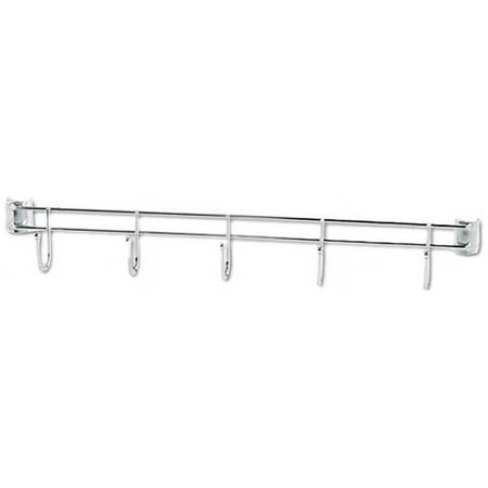 UPC 042167924218 product image for Alera ALESW59HB424SR Hook Bars For Wire Shelving  Five Hooks  24  Deep  Silver   | upcitemdb.com