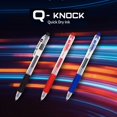 thumbnail image 2 of [Dong-A] Q-Knock 0.4mm Gel Pens, Red Ink, 12 Count, 2 of 5