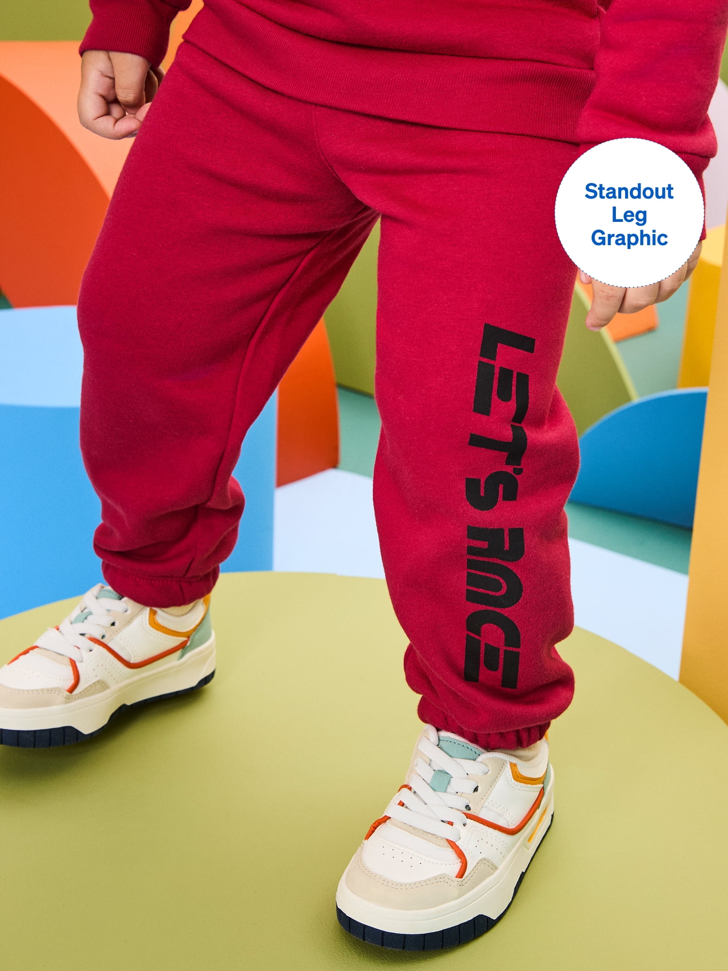 Garanimals Baby & Toddler Boys Fleece Sweatpants, Sizes 0-6T