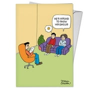 NobleWorks - C4011ANG Funny Anniversary Card 'Emoji Counselor' with Envelope by NobleWorks