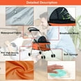 thumbnail image 6 of Dkeli 4-Wheeled Comfortable Cat & Dog Stroller with Cup Holder, Orange, 6 of 7