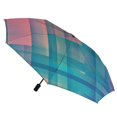 thumbnail image 3 of POBUDS Windproof Automatic Umbrella – Steel-Carbon Fiber Frame, UV-Blocking Black Coating Inside, Auto Open/Close - Plaid Gradient, 3 of 8