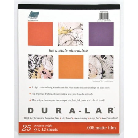 UPC: 0096701123148 | Grafix Dura-Lar Pad  .005mm  Matte  9in x 12in