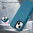 thumbnail image 4 of I-HONVA For iPhone 14 Plus Case,3-Layer Military Grade Drop Protection Anti-Slip Bumper Rugged Shockproof Dustproof Protection 6.7 inch Phone Case,Turquoise Teal, 4 of 7