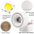 thumbnail image 3 of Adjustable Surface Mounted Spotlight 10W LED Downlights Ceiling Light Adjustable Angle Ceiling Sconce COB Lamp, 360° Rotatable (Natural White 4000k), White, 3 of 5