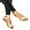 Beige, variant on Quaouag Women's Open Toe Ankle Strap Flat Sandals Party Dress Summer Shoes