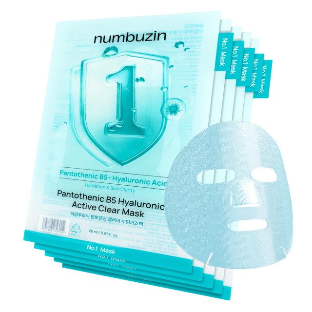 Máscara de sábana numbuzin No.1 Pantoténico B5 Hialurónico para el acné