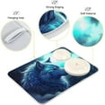 thumbnail image 4 of FREEAMG Wild Wolf Dish Drying Mat for Kitchen Counter, Ultra Absorbent Reversible Microfiber Dishes Drying Rack Pad Heat-resistant Mats 18x24in, 4 of 7