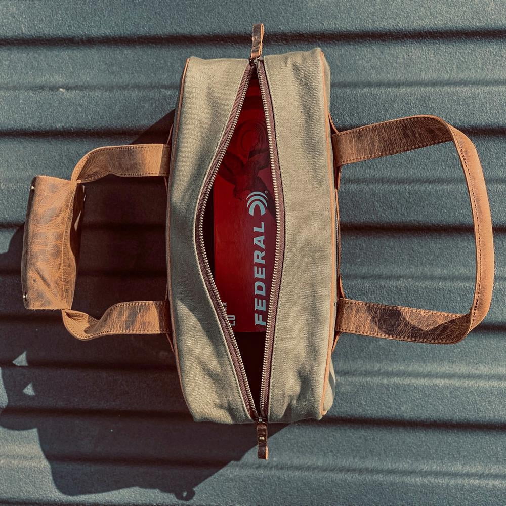 Canvas Leather Ammo Bag