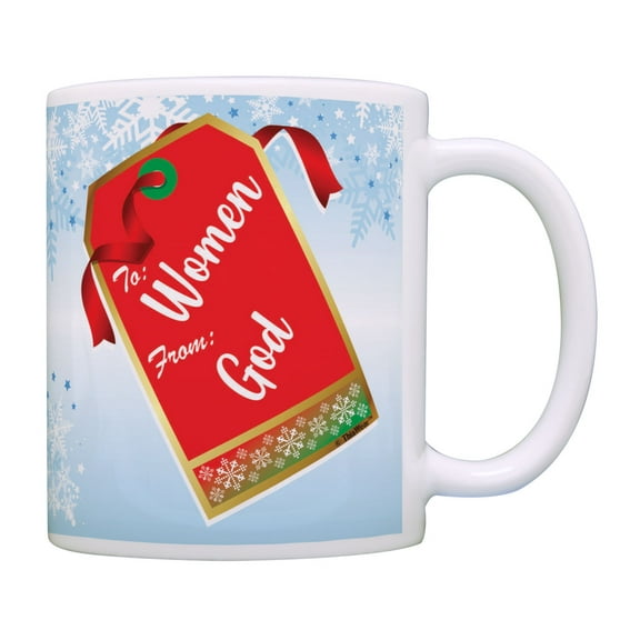 ThisWear Christmas Coffee Mug To Women From God Christmas Coffee Cup Gift Tag Coffee Mug Multi
