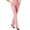 24# Pink, variant on Womens High Waisted Dress Pants Elastic Waist Office Work Trousers,Elastic High Waist Flared Trousers With Side Pockets, Teacher Comfortable Stretch Office Work Pants, Petite Slacks Black,2XL