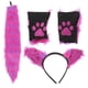 thumbnail image 2 of WORGEOUS 1 Set Ears de animales peludos Guantes de peluche de animales de cabeza de animales., 2 of 8