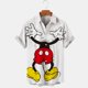 thumbnail image 1 of Disney Anime 3D Mickey Mouse Print Men Shirt Summer Loose Short Sleeve Casual Shirt Hawaiian Shirt Shirt Top Plus Size Hot Sale5XL Gao Jinjia LED, 1 of 2