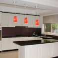 thumbnail image 5 of 3 Pack 7.64"in Art Glass Oval Pendant Shade with Red-orange Swirl, 5 of 11
