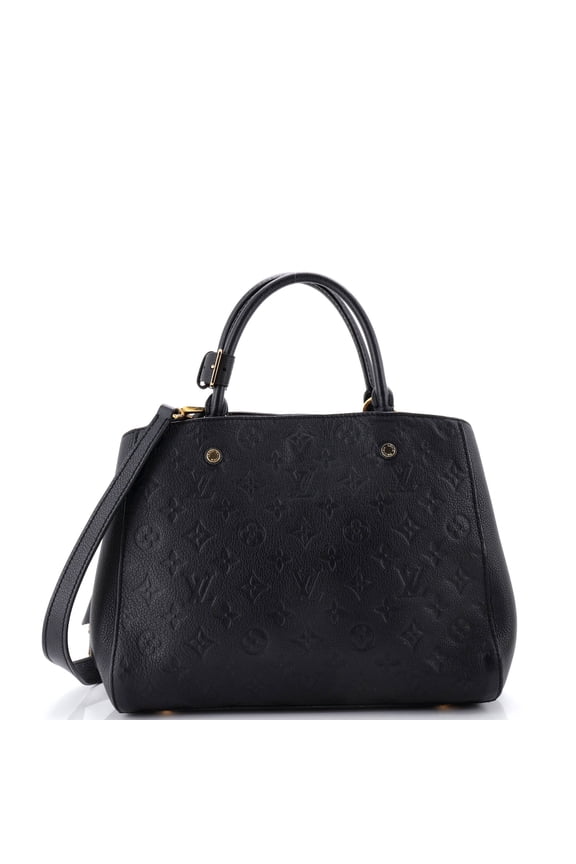 Pre-Owned Montaigne Handbag Monogram Empreinte Leather MM By Rebag