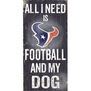 Fan Creations N0640 Houston Texans Football And My Dog Sign