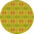 thumbnail image 1 of Ahgly Tapis de Zone Rond Lavable en Machine Intérieur Transitionnel Brun Doré Foncé, 3 Pieds Rond, 1 of 7