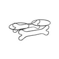 thumbnail image 2 of DOLITY Bouteille à Boire Plat Petit Moyen 28cmx7cmx13cm Os, 2 of 7