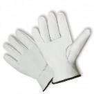 Full Hands Gloves - LD5002-L, Full Leather, Beige Cow Grain Driver Glove