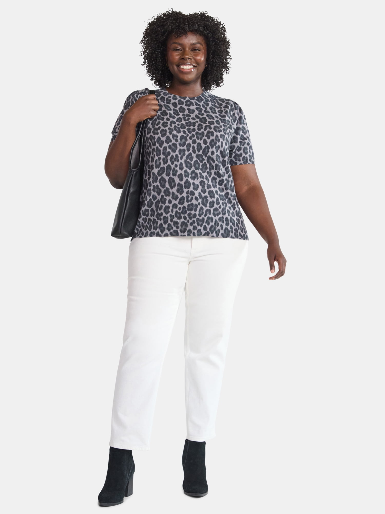 Terra & Sky Women's Plus Printed Sweater, Sizes 0X-5X