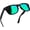 A05-black Mirrored Green, variant on Square Sunglasses, UV400 Protection, Polarized Lenses